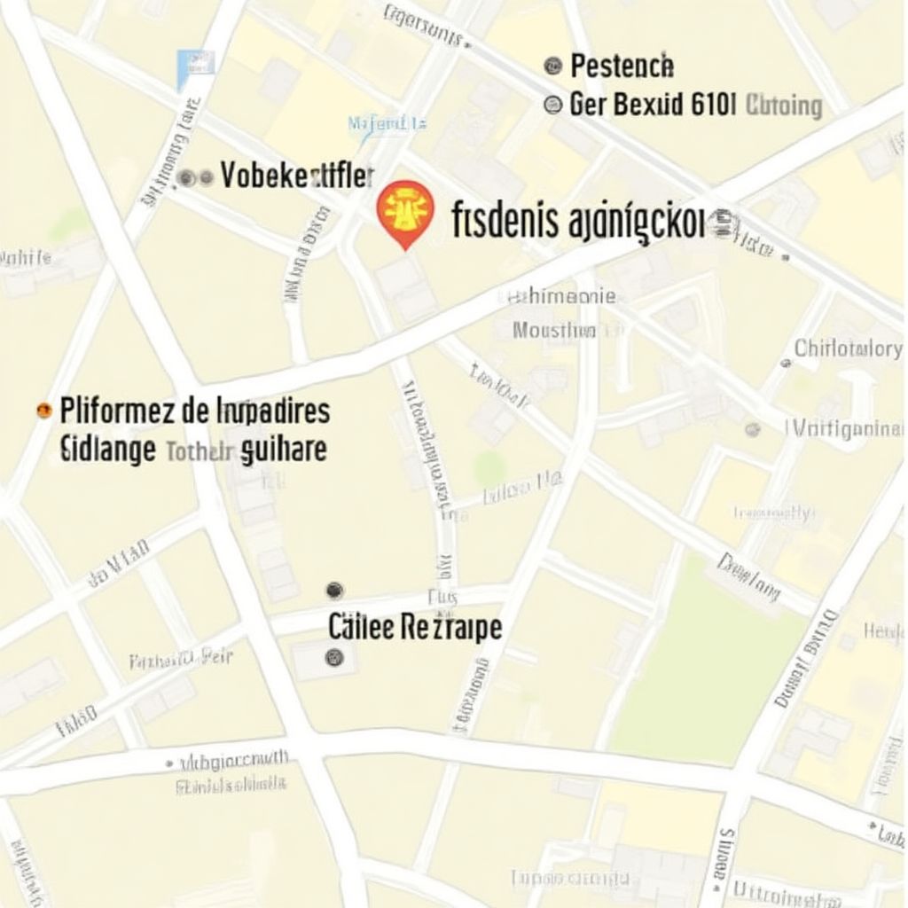 Mapa naší kanceláře